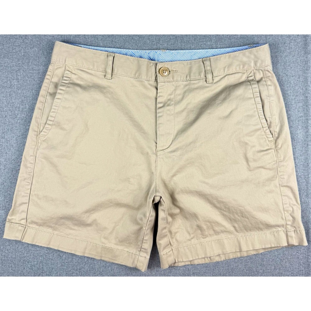 L.L.Bean Womens Chino Shorts Size 10 Favorite Fit Khaki Stretch Cotton